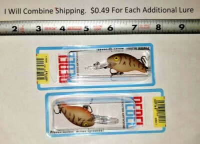 Rebel Deep Teeny R 2 1/2 inches long brown Craw fishing crankbait lure NEW Wee Rebel Deep Teeny R 2 1/2 inches long brown Craw fishing crankbait lure NEW Wee
