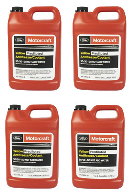 4 Gallon Engine Coolant Antifreeze Motorcraft Yellow Pre diluted for FORD