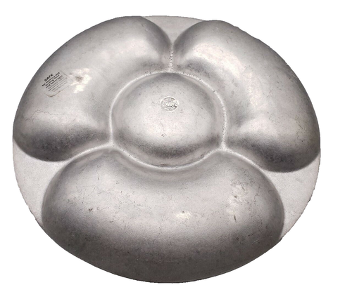 Wilton Armetale Vegetal Chip & Dip Bowl Aluminio - Imagen 5 de 10