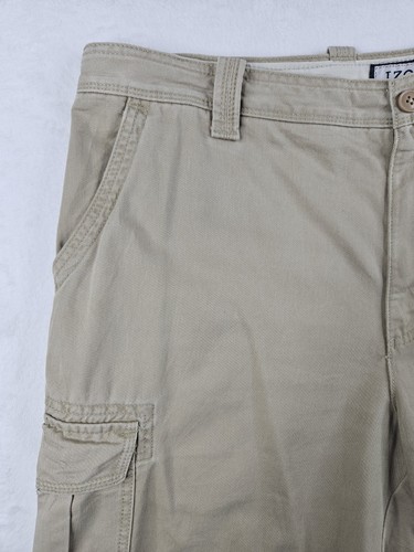 Izod Mens Beige Cargo Shorts Size W36 - Picture 2 of 13