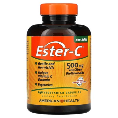 2 X American Health, Ester-C with Citrus Bioflavonoids, 500 mg, 240 Vegetarian C
