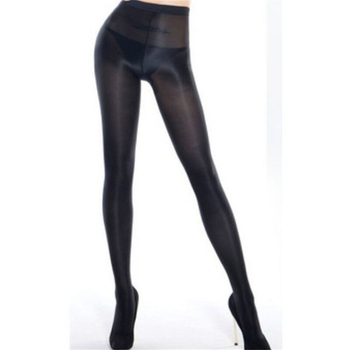 Elastic Stockings Glossy Women Sexy Tights Plus Size 70D Super Shiny Pantyhose - Picture 10 of 15