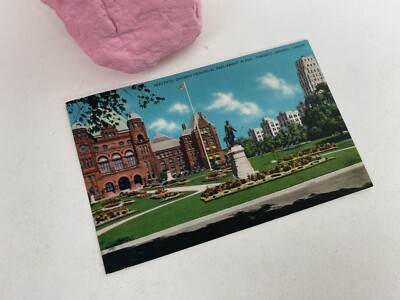 Vintage Postcard Ontario Provincial Parliment Bldgs, Ontario, Canada Linen Card