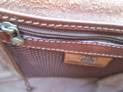 Cartable Vintage THE BRIDGE En Cuir Marron - Occasion Bon état Général, Format A4, Sac Unisexe