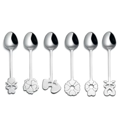 GUZZINI SET 6 MOKKALÖFFEL 10,5 CM MIT GESCHENKBOX - LOVE