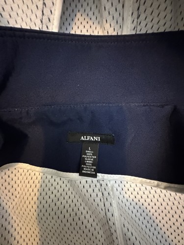 Alfani Mens Bonded Hooded Top Coat, Blue, Large - Picture 7 of 8