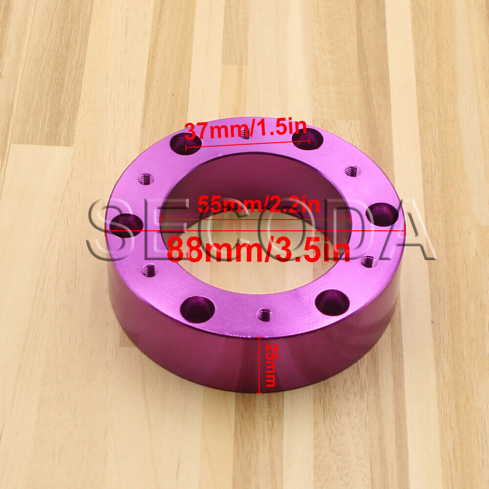 Purple 1'' 25mm Boss kit spacer aftermarket steering wheel fit MOMO OMP