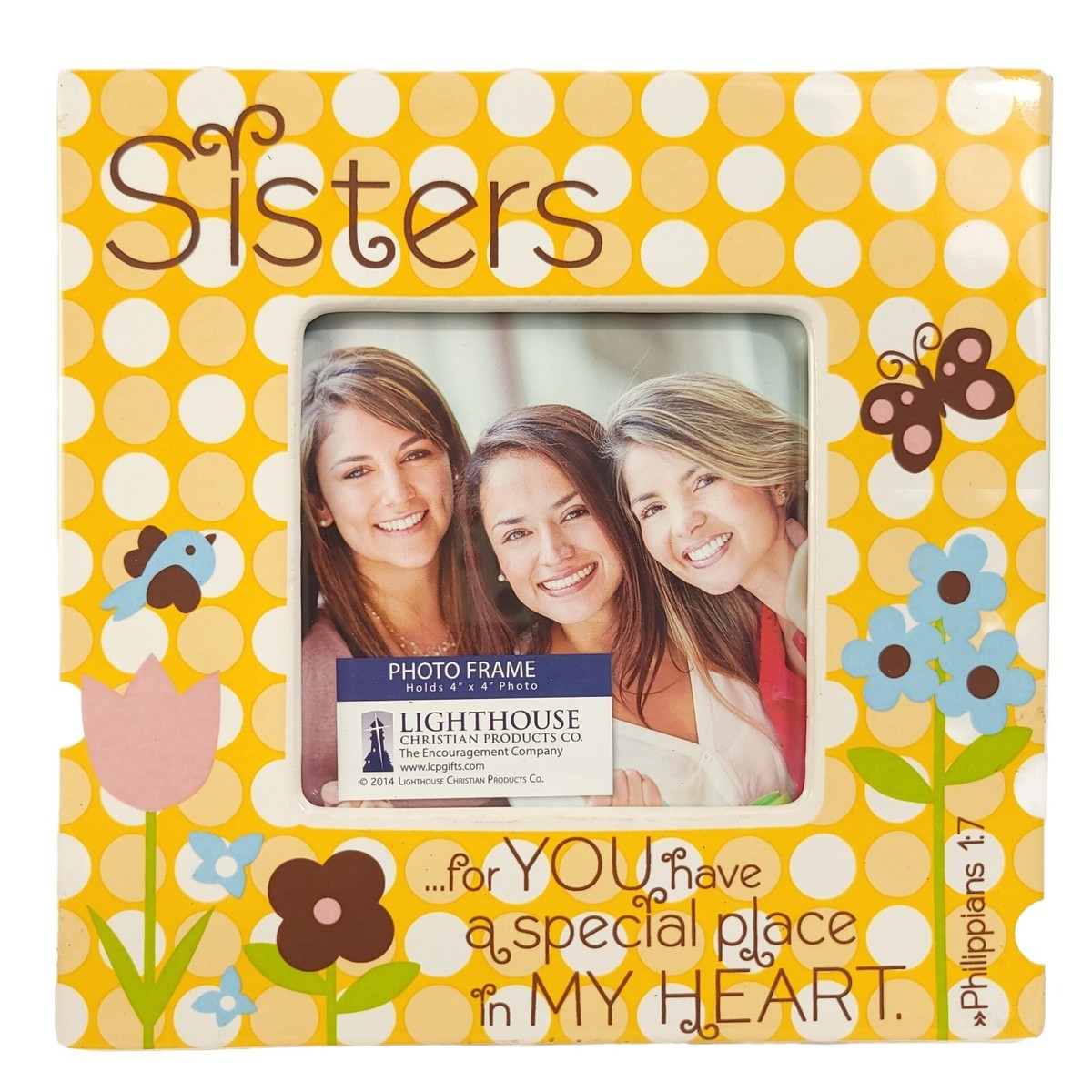 Sisters Ceramic Photo Frame Philippians 1:7 Special Place In