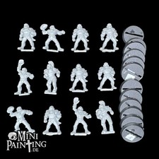 Blood Bowl 12x Reikland Reavers Humans Menschen 1993 OOP Oldhammer Warhammer Rar