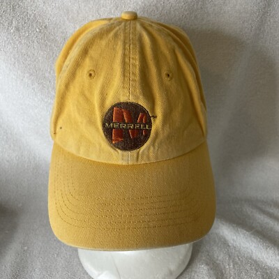 Merrell Hat Cap SAMPLE Adjustable Strap Back  Mustard Footwear Outdoor Mens
