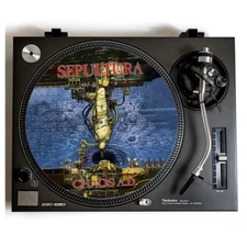 SEPULTURA Turntable Slipmat for Vinyl Records 12" DJ Slip Mat thrash metal