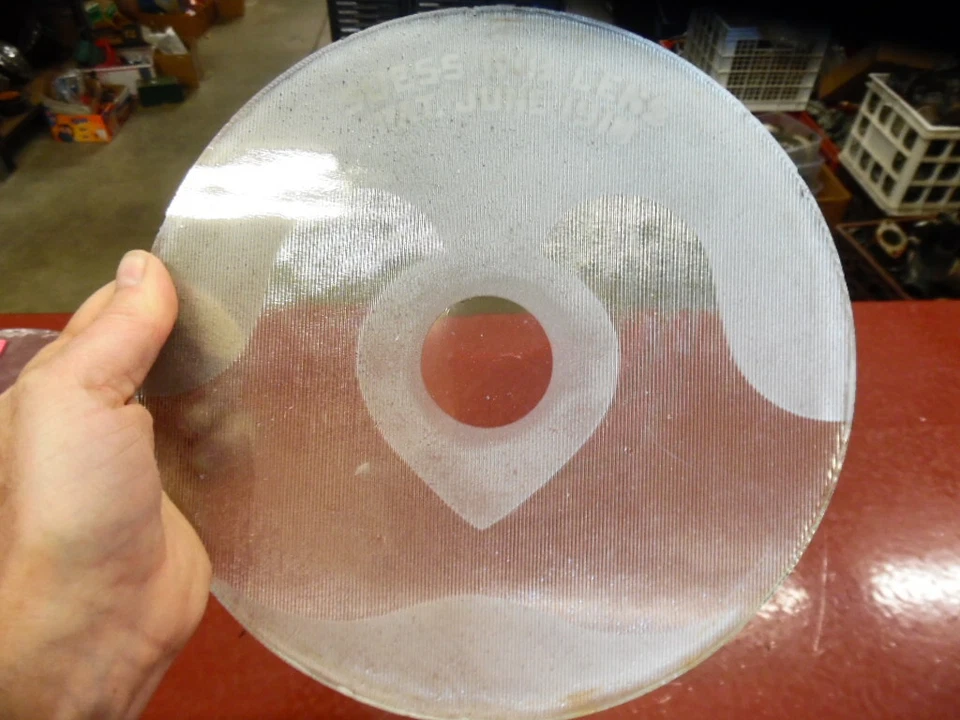 9 英寸平底玻璃成功精美亲笔签名头灯镜头 1919 1920 年代  — 第 2/4 张图片