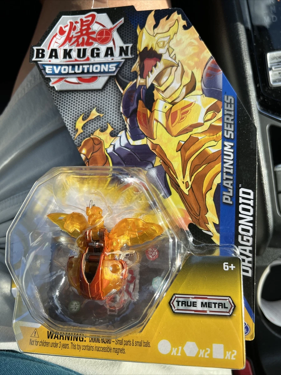 Bakugan Evolutions Platinum Series Gold Dragonoid Figure True Metal NEW 2022