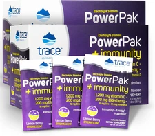 | Power Pak Electrolyte + Immunity Boost Drink Packets | 1200 Mg Vitamin C, E...