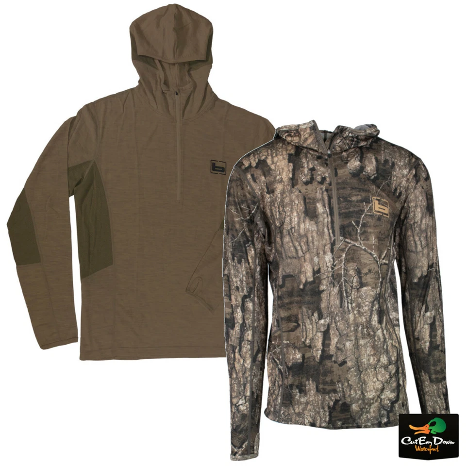 NEW BANDED GEAR BASE LAYER WOOL HOODIE - B1050009 230 GRAM