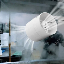 DC 12V 4inch Booster Blower Exhaust Ducting Vent Fan Inline Duct Fan Air Cooling