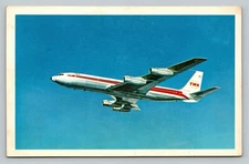 Postcard TWA Airlines Issued Boeing 707 Star-Stream Coast to Coast International