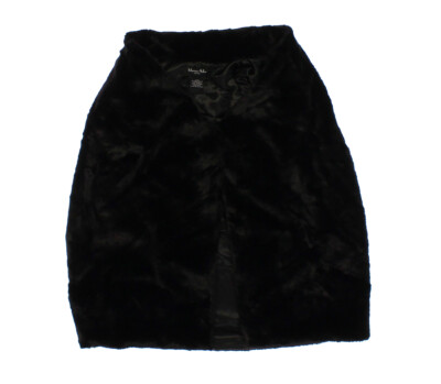 NWT - MARCUS ADLER Women's 'FAUX FUR' Black FASHION VEST - OSFM
