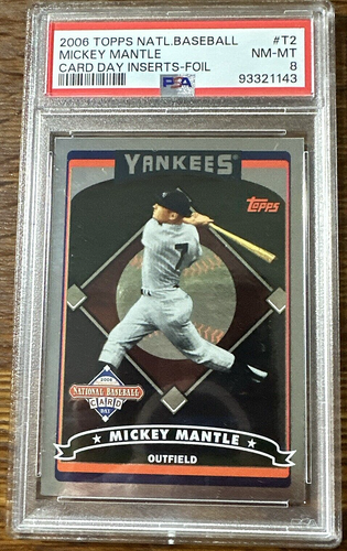Mickey Mantle 2006 Topps National BB Card Day Inserts - Foil #T2 PSA 8 💥⚾ - Picture 2 of 9