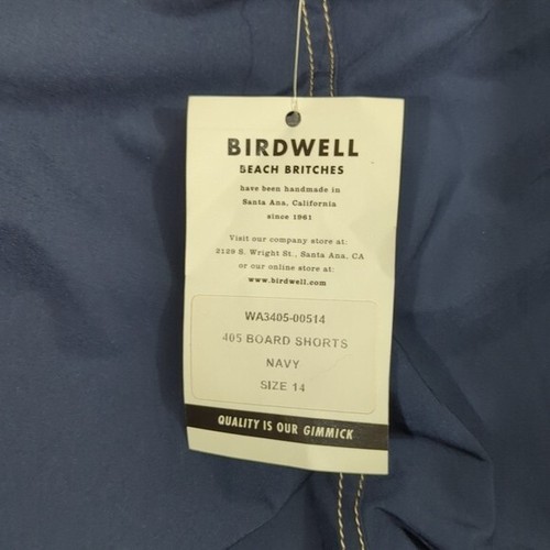 Birdwell Beach Britches Shorts Women's 14 Navy Blue 405 Board Shorts NWT - Picture 4 of 9