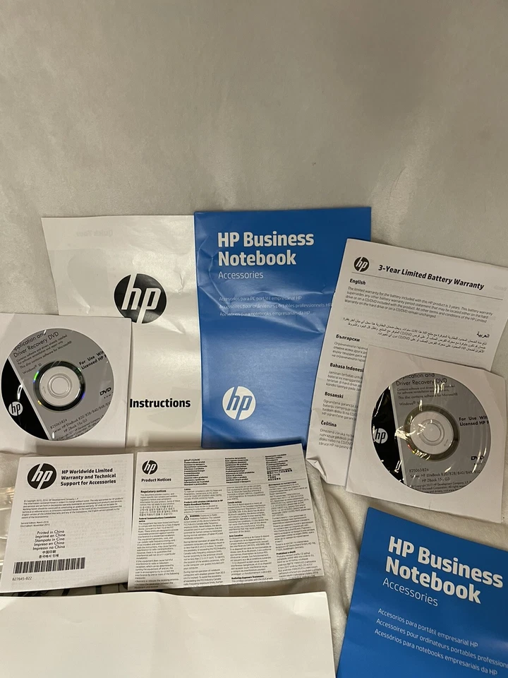 HP Buisness Notebook Accessories Setup Installation Instructions Manuels And Cds - Image 3 of 4