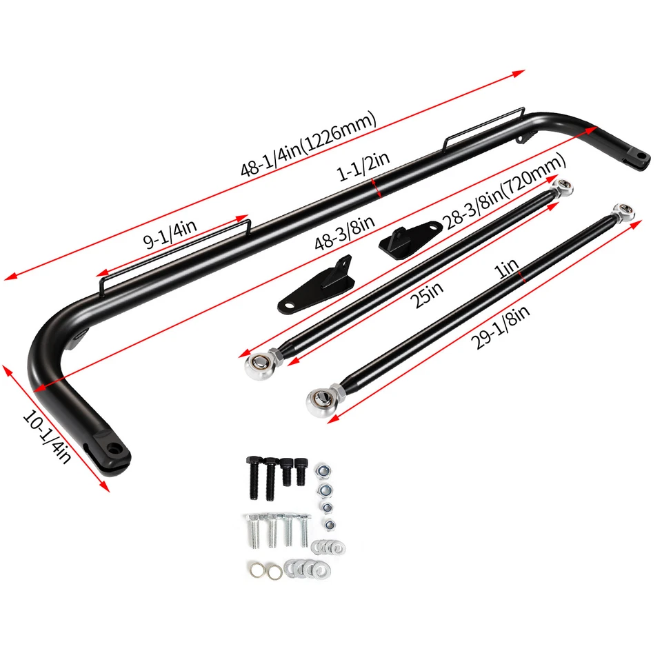 49" Racing Adjustable Mild Steel Safety Seat Belt Harness Bar For Ford Mustang Foto 4 de 4