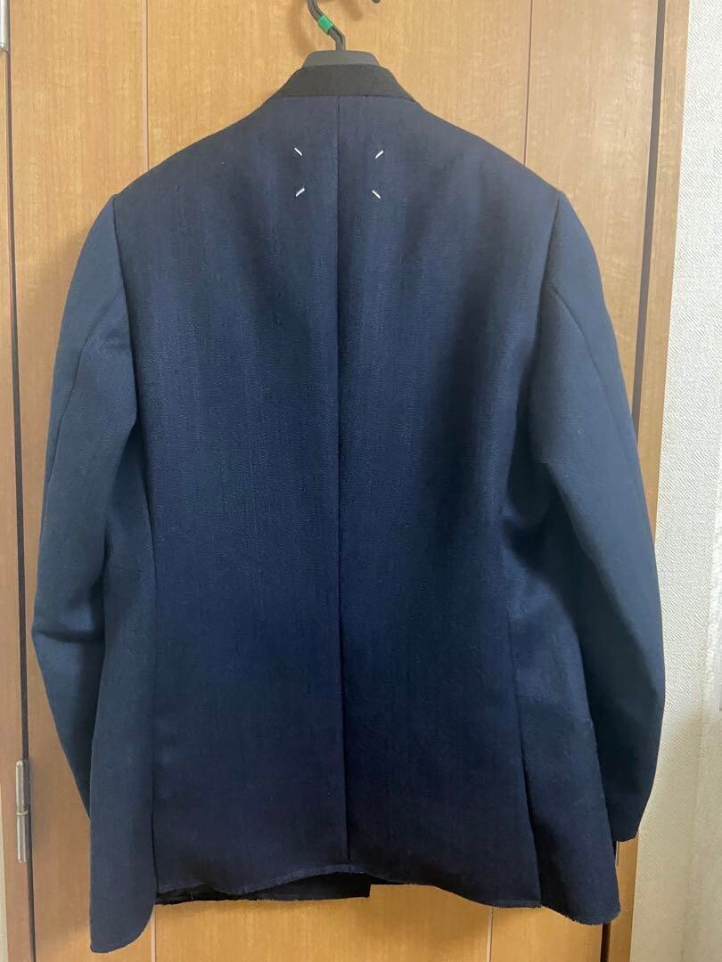ジャケット・アウター Maison Margiela14 Collarless Jacket Navy ジャケット・アウター Maison Margiela14 Collarless Jacket