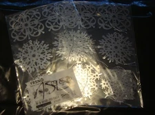 IKEA YRSNO YRSNÖ Hanging decoration Snowflake Tree Ornaments 2 packs of 6 Silver