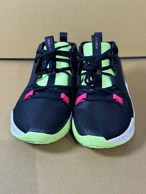 NIKE AIR ZOOM CROSSOVER 2 Basketball Dark Obsidian Lime Pink Size