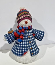 Sherri Buck Baldwn "Ready for Snow" Snowman Figurine Marked 1st ED Vintage