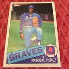 Braves Pascual Perez #106 MLB Vintage Baseball Card Ships Free