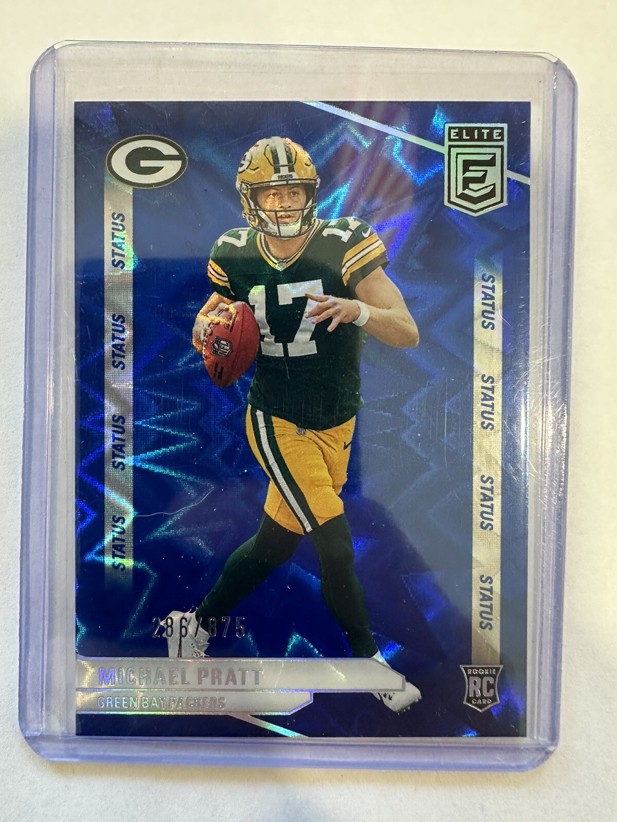 2024 Donruss Elite Status Blue Explosion Michael Pratt Packers /875