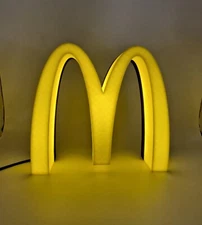 McDonald's LOGO Sign Desk Shelf Art Light Box USB Powered ON/OFF Switch