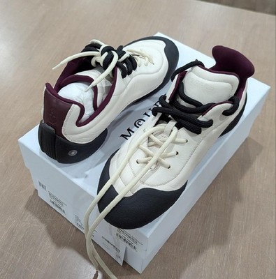 $790 Alexander McQueen Flexion Sneakers Off-White/Bordeaux 46 US