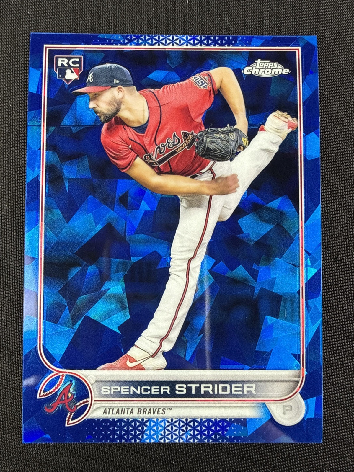 Spencer Strider Rookie Card RC 2022 Topps Chrome Sapphire #509
