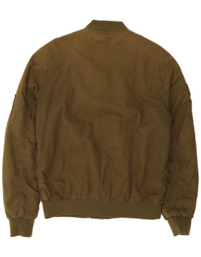 CARISMA Mens Bomber Jacket UK 40 Large Khaki Cotton DU10 - Picture 2 of 3