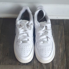 Nike Air Force 1 kids Low Top White Solid Lace-Up Athletic Sneakers
