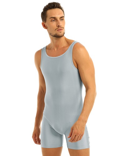 Herren Basic Unitard Schwimmen Trikot Body Einteiler Ringen Singlet Overall - Bild 27 von 84
