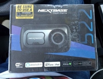 Nextbase 522GW Full 1440p HD 3-Inch Wi-Fi GPS Bluetooth Enabled Dash Cam