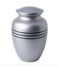 NEW! Classic Pewter Grecian Medium Cremation Urn