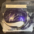 PERCY HARVIN 12 Autograph Mini Football Helmet Signed Minnesota Vikings Riddell