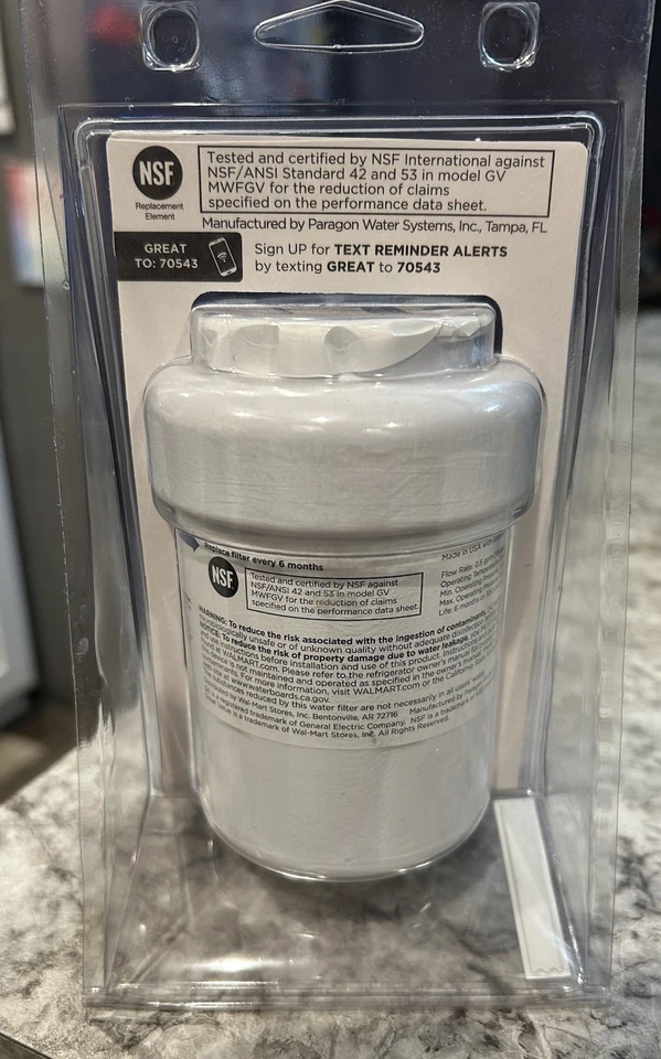 Replacement Cartridge Fits GE MWF  (MWFGV) Refrigerator Water Filter - Image 2 of 2