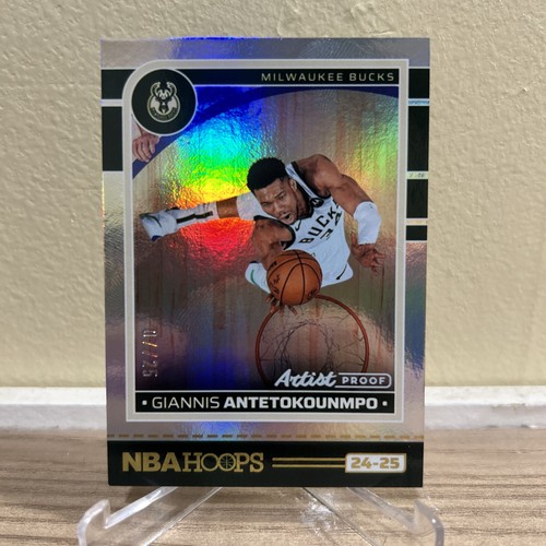 2024-25 Panini NBA Hoops Giannis Antetokounmpo #166 Artist Proof /25