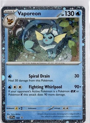 Vaporeon - 168 (Cosmos Holo) - SV: Scarlet & Violet Promo Cards