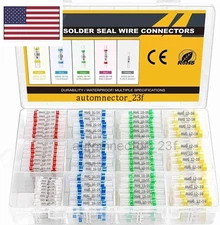 400pcs Waterproof Heat Shrink Wire Connectors Terminals Solder Seal Sleeve kit