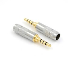 4 Pole 3.5mm Stereo Headphone Male Plug Jack Audio Solders Connector W4EX.p9