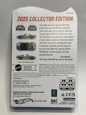 Hot Wheels 04' Mazda speed Miata Zamac 2025 Mail In Exclusive FREE Hot Wheels 04' Mazda speed Miata Zamac 2025 Mail In Exclusive FREE
