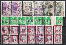 ALGERIE :  sélection de diverses surcharges "EA"  TB .. Affaire !