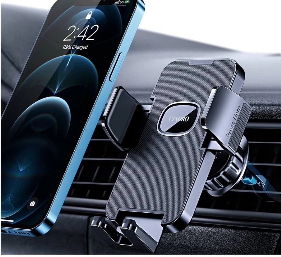 Soporte de ventilación de aire de coche para clip de actualización de teléfonos nunca se cae todo montaje de coche. Foto 4 de 4