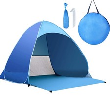 Pop Up Beach Tent   for 3-4 Person UPF 50 UV Sun Protection Beach Shade Pop ...